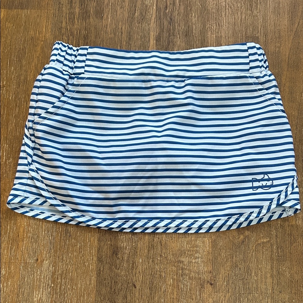 Prodah Blue and White Striped Skirt